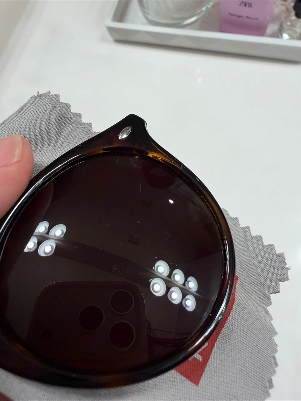 Ray-Ban Tortoiseshell Frame Sunglasses with Brown Lenses
